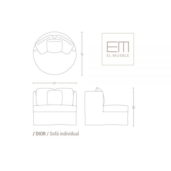 Sofá Dior - Imagen 2