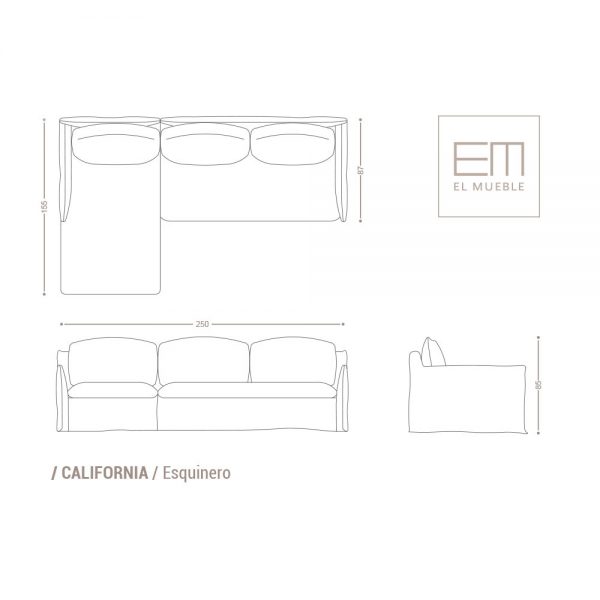 Sofá California - Esquinero