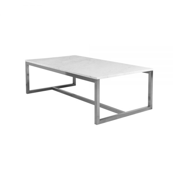 Mesa baja Malmo con base de acero - EL MUEBLE