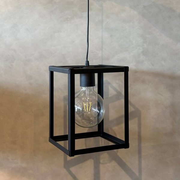 Colgante Rectangular de Hierro 1 Lámpara SALE
