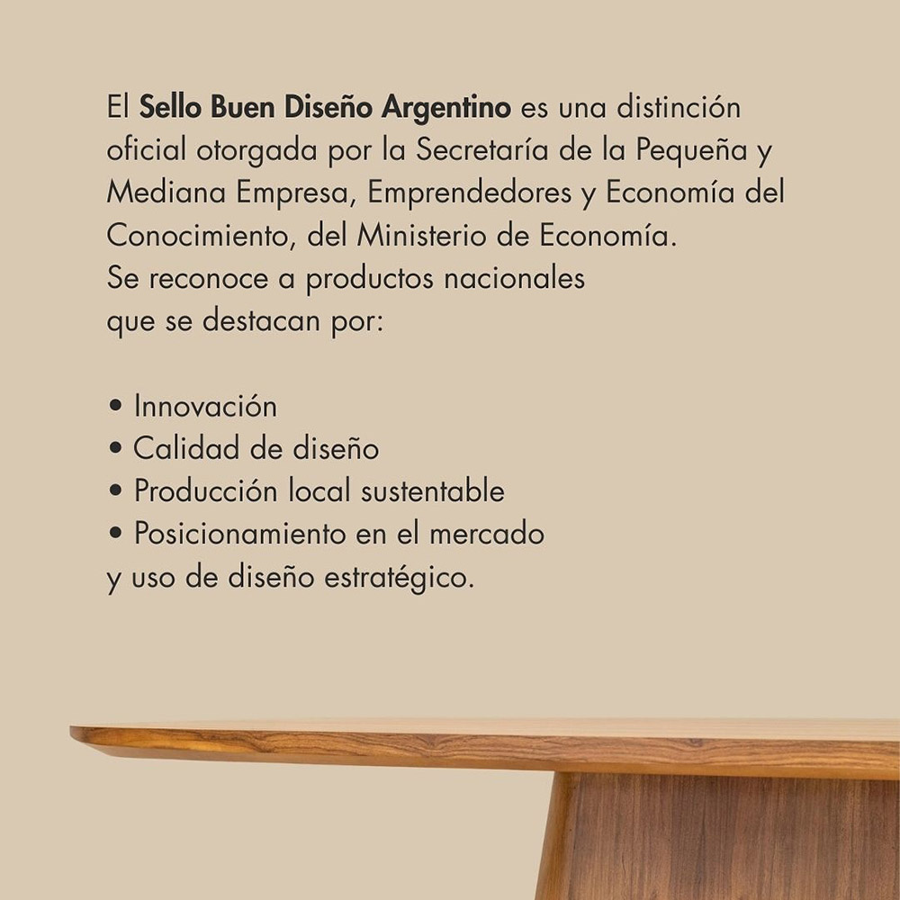 El Mueble obtuvo el Sello Buen Diseño Argentino El Mueble obtuvo el Sello Buen Diseño Argentino