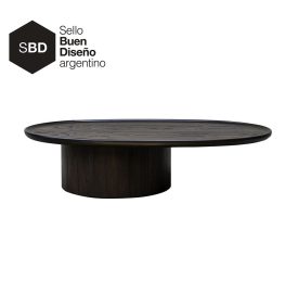 Mesa baja Fungo oval - Sello Buen Diseño Argentino - EL MUEBLE