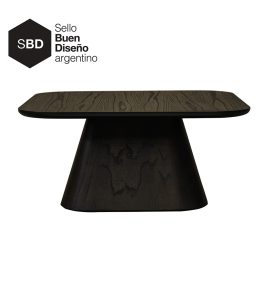 Mesa baja Rado con tapa de madera - Sello Buen Diseño Argentino - EL MUEBLE