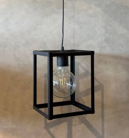 Colgante Rectangular de Hierro 1 Lámpara SALE